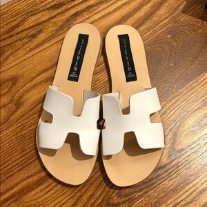 Steve Madden White Women's Slide Sandals